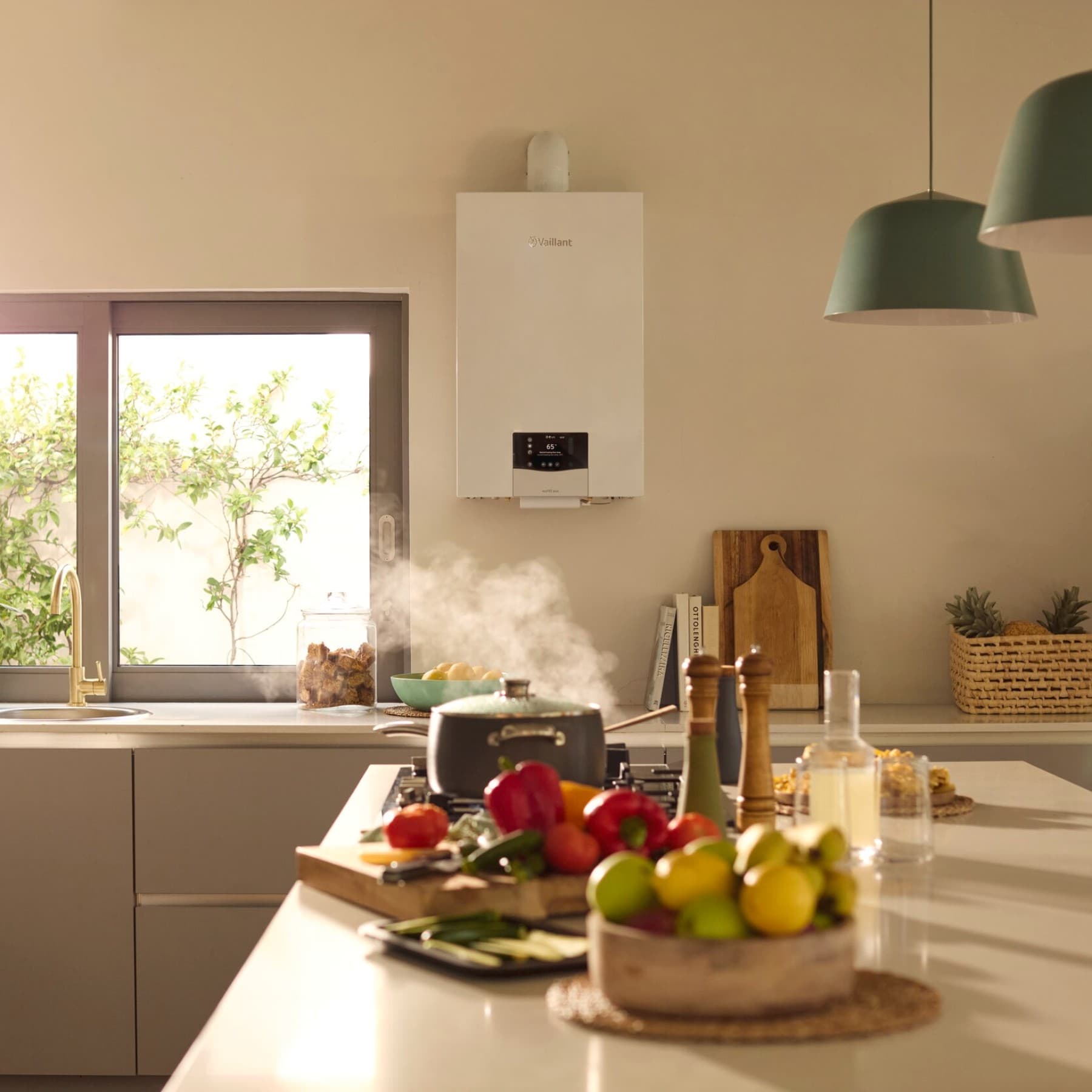 Cucinare in famiglia con ecoTEC plus a parete